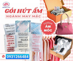 Gói hút ẩm Silica Gel, Clay cho túi xách, balo, giày dép xuất khẩu