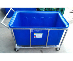Thùng nhựa 500L có nắp – Bảo vệ thực phẩm khỏi côn trùng