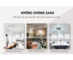 Đại lý bán rẻ và lắp thẩm mỹ cho Máy lạnh âm trần cho Studio áo cưới giá tốt