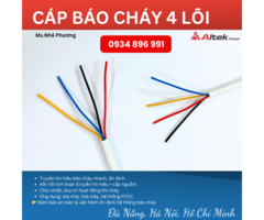 Cáp tín hiệu báo cháy 4 lõi giá rẻ tại Nghệ An, Thanh Hóa, Hải Phòng