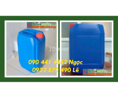 Thùng nhựa 25 lít đựng chất thải lây nhiễm, can nhựa 25 lít trắng đựng cồn 90
