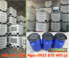 Bồn nhựa 1000 lít đựng nước sinh hoạt, tank nhựa ibc 1000 lít có khung thép