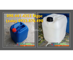 CAN NHỰA 25 LÍT ĐỰNG HÓA CHẤT NGÀNH DẦU, CAN 30 LÍT ĐỰNG HÓA CHẤT GARA
