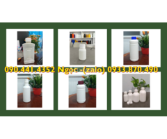 CHAI 1 LÍT ĐỎ ĐỰNG HÓA CHẤT NGUY HẠI, CHAI NHỰA 500ML DÀY ĐỰNG HÓA CHẤT SINH KHÍ
