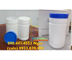 HỦ NHỰA 1KG5 ĐỰNG MỠ BÒ, HỦ NHỰA 500G ĐỰNG SƠN NỘI - NGOẠI THẤT