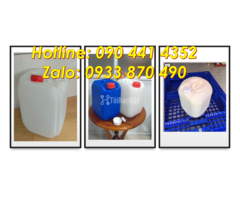 Can nhựa 20 lít vuông đen siêu dày, can 25 lít đựng dược phẩm (có chứng nhận)