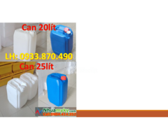SX can nhựa 10 lít đựng oxy già, thùng nhựa vuông 20l, can 25 lít đựng chất thải