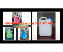 Can nhựa 5 lít vuông đen, can 3.8 lít đựng hương liệu ngành nước giặt/ xả vải