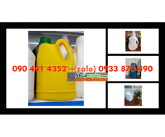 Can nhựa 2 lít vuông dày, can 5 lít vuông đựng chất phụ trợ ngành may mặc