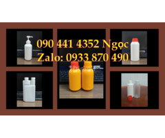 Chai nhựa 250ml vòi ấn đựng mỹ phẩm dùng trực tiếp, tiện gọn