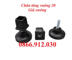 Tăng độ bền khung sắt với bộ chân tăng giảm vuông 20mm