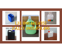 Bán can nhựa 4 lít đựng hóa chất diệt muỗi, can nhựa 5 lít vuông đựng thuốc diệt cỏ