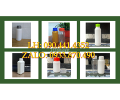 Chai nhựa tròn 500ml đựng dược phẩm, chai dày 250ml đựng hóa chất công nghiệp