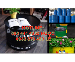 Thùng phuy sắt đựng hóa chất chống oxy hóa, vỏ thùng phuy sắt đựng chất nhờn