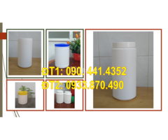 Hủ nhựa 100g trắng, hộp nhựa 250gr vàng, hủ nhựa 500g đựng hóa chất dạng viên nén,