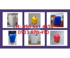 Vỏ can nhựa 25 lít đựng axit, can nhựa 30 lít vuông đựng phụ gia chất tẩy