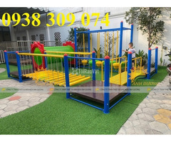 Bộ vận động đa năng thang leo ống chui nhà leo nằm ngang