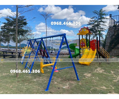 Thang leo xích đu công viên trẻ em, cầu trượt trẻ em ngoài trời