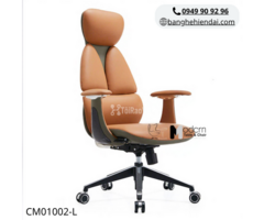 Ghế xoay lãnh đạo lưng cao nệm da thật CM01002-L tại HCM