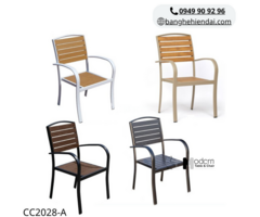 Bộ bàn ghế gỗ nhựa sân vườn TE2032-80A / CC2028-A tại HCM