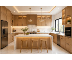 Tủ Bếp Gỗ Tự Nhiên Đẹp – Ưu Điểm, Báo Giá & Các Loại Gỗ Phổ Biến