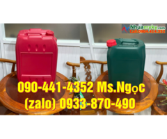 Can nhựa 20 lít đựng HCl, can nhựa 25 lít đựng H2S04 loãng/ nguội