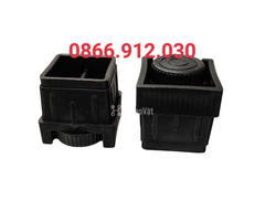 Bộ chân tăng vuông 40 đế giấu chân ren cho thiết kế nội thất hiện đại