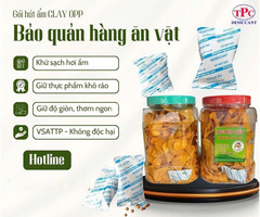 Vì sao trong gói bánh kẹo thường có gói hút ẩm?