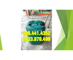 Can nhựa 30 lít trắng, thùng nhựa 25 lít tròn, can nhựa 20 lít đựng nhớt - 2