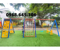 Thang leo sắt mầm non, khung leo trèo vận động mầm non - 2