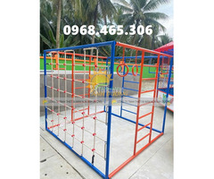Thang leo sắt mầm non, khung leo trèo vận động mầm non - 3