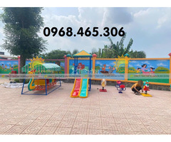 Cầu trượt trẻ em, thang leo xích đu trẻ em ngoài trời - 3