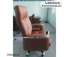 Ghế lãnh đạo nệm da ngả lưng có gác chân cao cấp CR06002-P tại HCM - 3