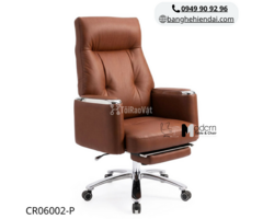 Ghế lãnh đạo nệm da ngả lưng có gác chân cao cấp CR06002-P tại HCM - 4