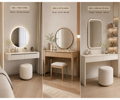 Bàn Trang Điểm Đẹp Cho Phòng Ngủ: Mẫu Mới, Kích Thước & Báo Giá - 3
