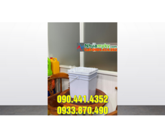 Xô nhựa 20 lít nắp rót, vỏ thùng sơn nhựa 18 lít nắp rót - 4