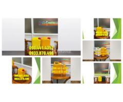 Can nhựa 1 lít đựng nhớt, can nhựa 2 lít đựng thành phần thuốc BVTV