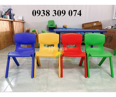 Ghế nhựa mầm non,ghế gỗ mầm non,ghế nhựa có tay vịn nhà trẻ - 2
