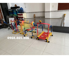 Dụng cụ gym mầm non, thiết bị thể dục trẻ em hàng nhập khẩu
