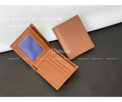 VÍ DA BÒ CHÂN KIM - SIZE NHỎ GỌN - BÁN SỈ TIÊU CHUẨN XUẤT KHẨU - 3