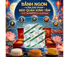 Bảo quản chống mốc bánh trung thu bằng gói hút oxy