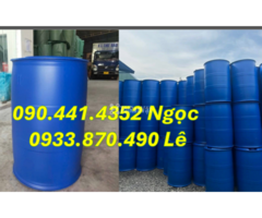 Gía thùng phuy nhựa 60 lít xanh, thùng phuy nhựa 120 lít đựng chất tẩy đậm đặc