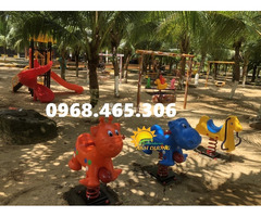 Thú nhún lò xo con ngựa, thú nhún con gà, con voi trẻ em - 3