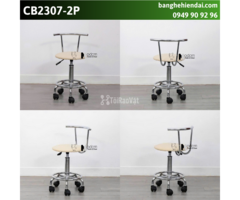 Ghế kỹ thuật viên chân xoay có lưng tựa CB2307-2P tại HCM - 3