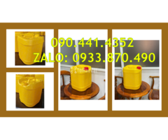Thùng nhựa 25 lít đựng thành phần mực in, can nhựa 30 lít đựng chất bảo quản