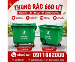 Chuyên Cung Cấp Thùng Rác Cho đại lý, công ty- lh 0911082000 mua thùng rác 120L 240L - 2