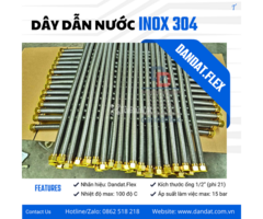 Dây dẫn nước inox, dây cấp nước nóng lạnh inox, dây dẫn nước inox chịu nhiệt, dây dẫn nước mềm - 2