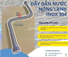 Dây dẫn nước, dây dẫn nước nóng lạnh inox, dây cấp bình nóng lạnh, dây mềm cấp nước thép không gỉ - 4