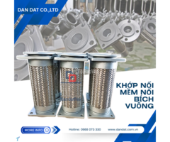 Khớp nối mềm inox, khớp nối mềm chống rung, khớp nối mềm chống rung inox nối bích - 3