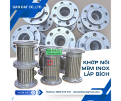 Khớp nối mềm inox, khớp nối mềm chống rung, khớp nối mềm chống rung inox nối bích - 4